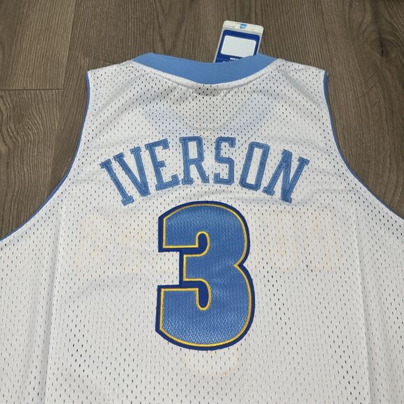 Adidas NBA Denver Nuggets Allen Iverson Jersey Size 48 - Picture 6 of 6